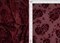 1 Yard Burgundy Mesh Floral Flocking Fabric, 56/57″ Wide Polyester Spandex Blend